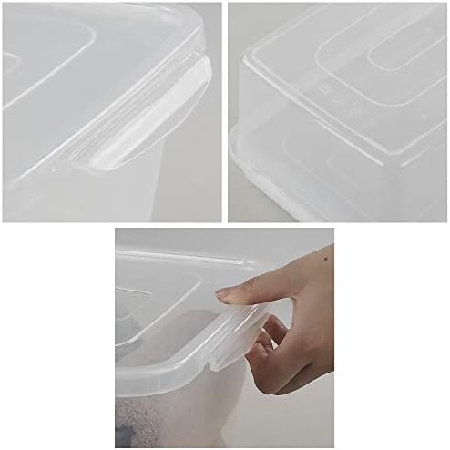 Jekiyo Clear Plastic Storage Bin, 14 Quart Latching Box with Lid, 4 Packs - Image 3