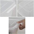 Jekiyo Clear Plastic Storage Bin, 14 Quart Latching Box with Lid, 4 Packs - Image 3