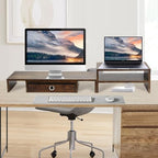 Monitor Riser for 3 Monitors, Angle Adjustable Monitor Stand with Drawer - Image 4