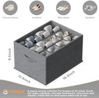 FHSQX 4 Pack Shoe Organizer for Closet,Foldable Shoe Organizer,Fits up to 48 Pairs,Storage Containers With Bottom Support for Shoes (Dark Grey, (16.5 * 12.6 * 9.5) x4) - Image 4