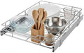 Garvee Pull Out Cabinet Organizer, 12" W X 21" D, Heavy Duty Slide Out Kitchen Organizers and Storage, Full-Extension Roll out Shelf and Drawer for Pots, Pans & Under Sink Storage, Chrome Finish by Garvee