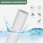 Shelf Liners, Non-Adhesive Drawer Liner, Waterproof & Oil-Proof Kitchen Cabinet Cupboard Liner Plastic EVA Material BPA Free Fridge Liner Mats Paper Protector for Shelves (White/20in x 240in) - Image 2