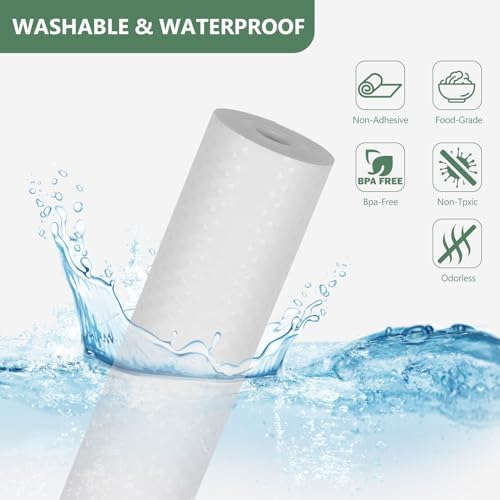 Shelf Liners, Non-Adhesive Drawer Liner, Waterproof & Oil-Proof Kitchen Cabinet Cupboard Liner Plastic EVA Material BPA Free Fridge Liner Mats Paper Protector for Shelves (White/16in x 240in) - Image 2