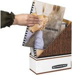 Bankers Box 12-Pack Magazine File Holders, Oversized Letter, Wood Grain - Image 4