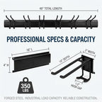 Aking Ace 96-Inch Heavy Duty Wall Mount Garden Tool Organizer for Garage - Image 4