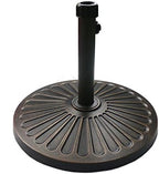 Sunnyglade 18" 30.2-lb Heavy Duty Round Patio Umbrella Base Antiqued Bronze by Sunnyglade