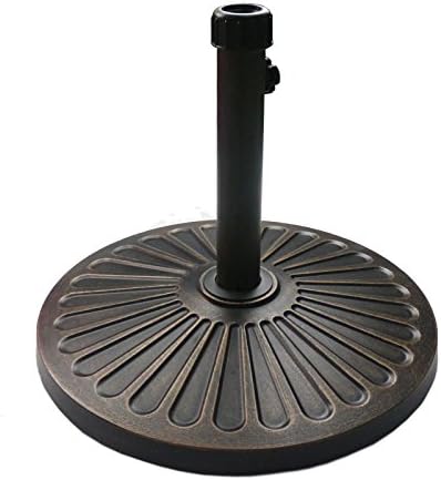 Sunnyglade 18" 30.2-lb Heavy Duty Round Patio Umbrella Base Antiqued Bronze by Sunnyglade