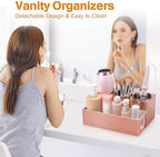 GFWARE Hot Hair Styling Tool Organizer with 3 Stainless Steel Cups, Pink - Image 3