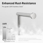KES Freestanding Toilet Paper Holder, Marble Base, SUS304, Polished, 20.3in - Image 4