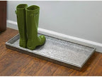 Good Directions Medium Boot Tray, Double Circles Multi-Purpose All Weather Decorative Boot Tray, Shoes, Plants, Garage, Patio Door, Pet Bowls, 30 inch Entry Indoor Shoe Tray, Galvanized Gray - Image 6