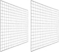 PATIKIL Wire Grid Panels Gridwall Panel 39" x 32" Black 2Pcs by PATIKIL