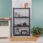 Sterilite 4-Pack 4 Shelf Unit, Heavy-Duty Shelving Storage and Utility Rack - Standing Plastic Organizer Shelves for Kitchen, Bathroom, and Garage - Image 2