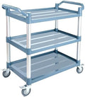 3-Tier Rolling Utility Cart on Wheels, 540 lbs Capacity Utility Service Cart, Commercial Kitchen Cart with 4 Lockable Swivel Casters for Restaurant/Home/Warehouse/Office (40x 19.41x 38.58 in) by Aimoly