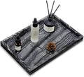 Real Natural Marble Tray for Bathroom, Vanity, Kitchen Counter & Desktop by Zilukar