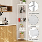 SUNMORY 5 Tier Corner Shelf, 65" Tall Corner Shelves for Living Room Decor - Image 3