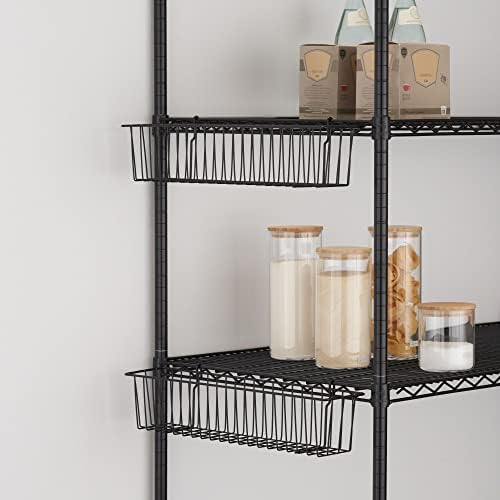 TRINITY 21-Inch Metal Hanging Basket, Black, NSF, 2-Pack - Image 6