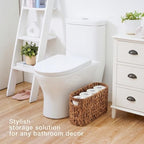 84ECO Brown Toilet Paper Storage Basket - Image 2