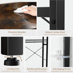 Housolution 7 Tier Over the Toilet Storage with 2 Drawers, Rustic Brown - Image 6