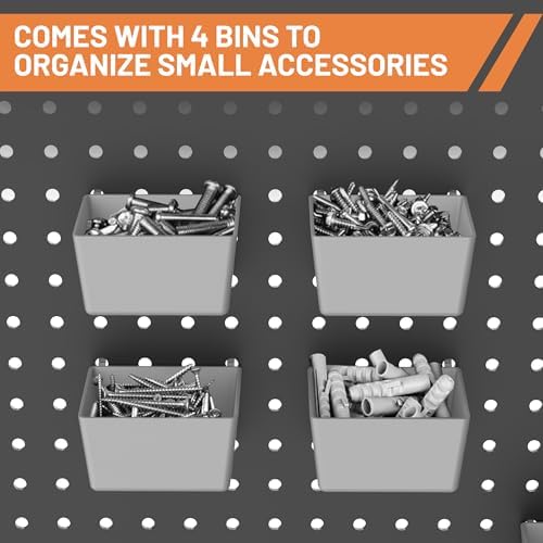 Ultrawall Pegboard Hooks Set, Peg Board Organizer Accessories with Bins - Image 4