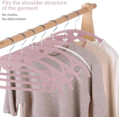 Velvet Hangers Felt Clothes Hangers 50 Pack Pink Multi - Image 6