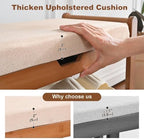 39.4in Shoe Bench with Coat Rack, Entryway Shoe Rack Organizer for Hallway - Image 4