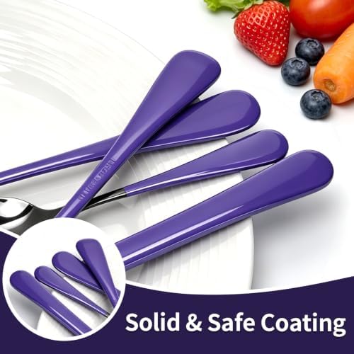 24 Piece Stainless Steel Silverware Set with Expandable Drawer Organizer - Image 5