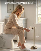 Toilet Paper Holder Stand, Bronze Toilet Paper Holder Free Standing, Post Pivoting Design & Stable Weighted Base SUS304 Stainless Steel for Bathroom (Mega Roll) - Image 5