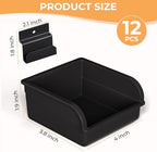 INCLY 12 Pack Slatwall Bins with Hooks, Plastic Slatwall Accessories Bins - Image 2