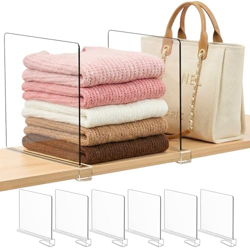 Tall Shelf dividers Closet Organizers: 11-inch (Higher Version) by Saccik