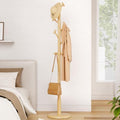 Taitiy Solid Wooden Coat Rack Stand Freestanding Hall Tree with 10 Hooks by Taitiy