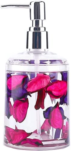 Locco Decor 4 Piece Acrylic Liquid 3D Floating Motion Bathroom Vanity Accessory Set Leaf - Image 2