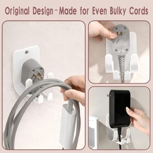 Dyson Airwrap Holder, Aluminum Curling Iron Holder Wall Mount for Dyson Airwrap/Airstraight/Shark Flex Style, Flat IronHolder for Bathroom Storage, White - Image 4