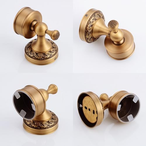 Wall Mounted Bathroom Soap Dish Holder, Antique Brass Pattern Carving,Brushed Bronze - Image 6