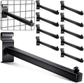 Oudain 10Pcs Gridwall Hooks 12 Inch Heavy Duty Grid Wall Hangers, Black by Oudain