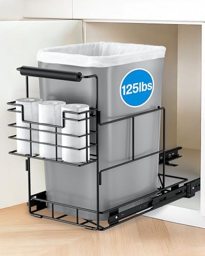 Bulado Pull Out Trash Can Under Cabinet, Fits 30-40 Qt, Bin Not Included by Lorbro