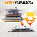 Travel Vacuum Bags with Rechargeable Pump, 20 Pack Compression Packing Bags with 35KPA Electric Pump, 90% Space Saver for Clothes, Vacuum Seal Bags fo Carry-on Luggage Suitcase - Image 2