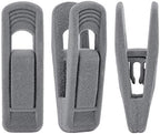 Velvet Hangers Clips, Pants Hangers Velvet Clips(60pc, Grey) by Trgowaul