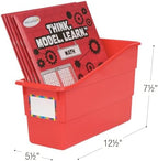 Really Good Stuff Durable Book & Binder Holders - 6 Pack - Red - Image 3