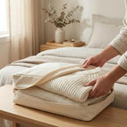 6 Pcs Cotton Canvas Sweater Storage Bag, 20"x14"x5" Closet Organizer Bag - Image 3