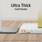 KES Standing Towel Rack with Heavy Marble Base, 2-Tier, Brushed Gold - Image 3