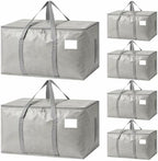 6 Pack Heavy Duty Waterproof Moving Bags, Foldable Totes by Unknown