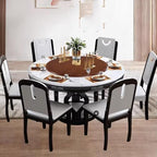 Large Lazy Susan Turntable Wooden Round Tray Rotating for Dining Table - Image 7