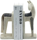 Lukitas Abstract Horse Decorative Bookends Heavy Duty Non-Slip, Resin 11'' by Lukitas