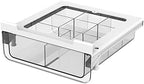 vacane Compact-depth Under Shelf Basket Organizer, Under Shelf Storage Drawer Pull Out, Under Cabinet Basket Hanging Holder for Cupboard Cabinet Pantry Kitchen, Add-on Space Saver by vacane