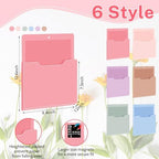 Fuutreo Magnetic Wall File Holder,6pcs,Aesthetic Color,Vertical-large - Image 2