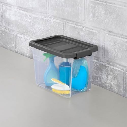 Sterilite Modular Stacker Box with Latching Lid, 30 Quart, 18-Pack - Image 5