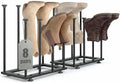 Boot Rack,Metal Free Standing Boot Storage Organizer, 8 Pairs,Black by Amoowis