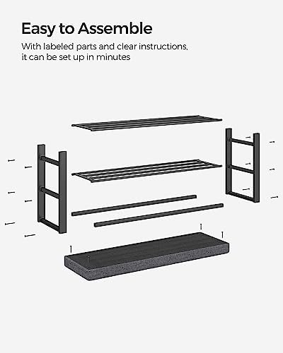 SONGMICS Shoe Bench, Storage Bench, Entryway Bench with Cushion - Image 6