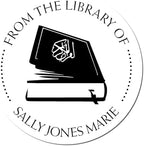 Custom Made Library Stamper for Imams - PSI Pre-Inked Holy Book Name and Library Stamp - Personalized Custom Library Stamper for Religious Texts - Easy to Use - Ideal for Mosque Libraries by AcornSalesCo