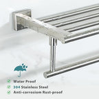Alise 16 Inch Towel Racks for Bathroom Wall Mounted,Brushed Nickel - Image 4